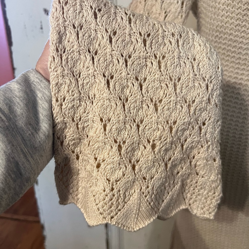 4SI3NNA Cream Tan Bell Sleeve Sheath Dress - Picture 14 of 14